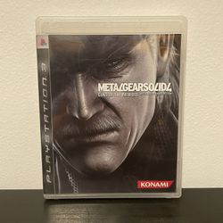 Metal Gear Solid 4 Guns Of The Patriots PS3 Japanese Import PlayStation 3 Game