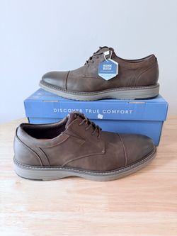 Brand New Nunn Bush Men’s Dress Shoes – Size 11.5 – Brown – Dual Comfort
