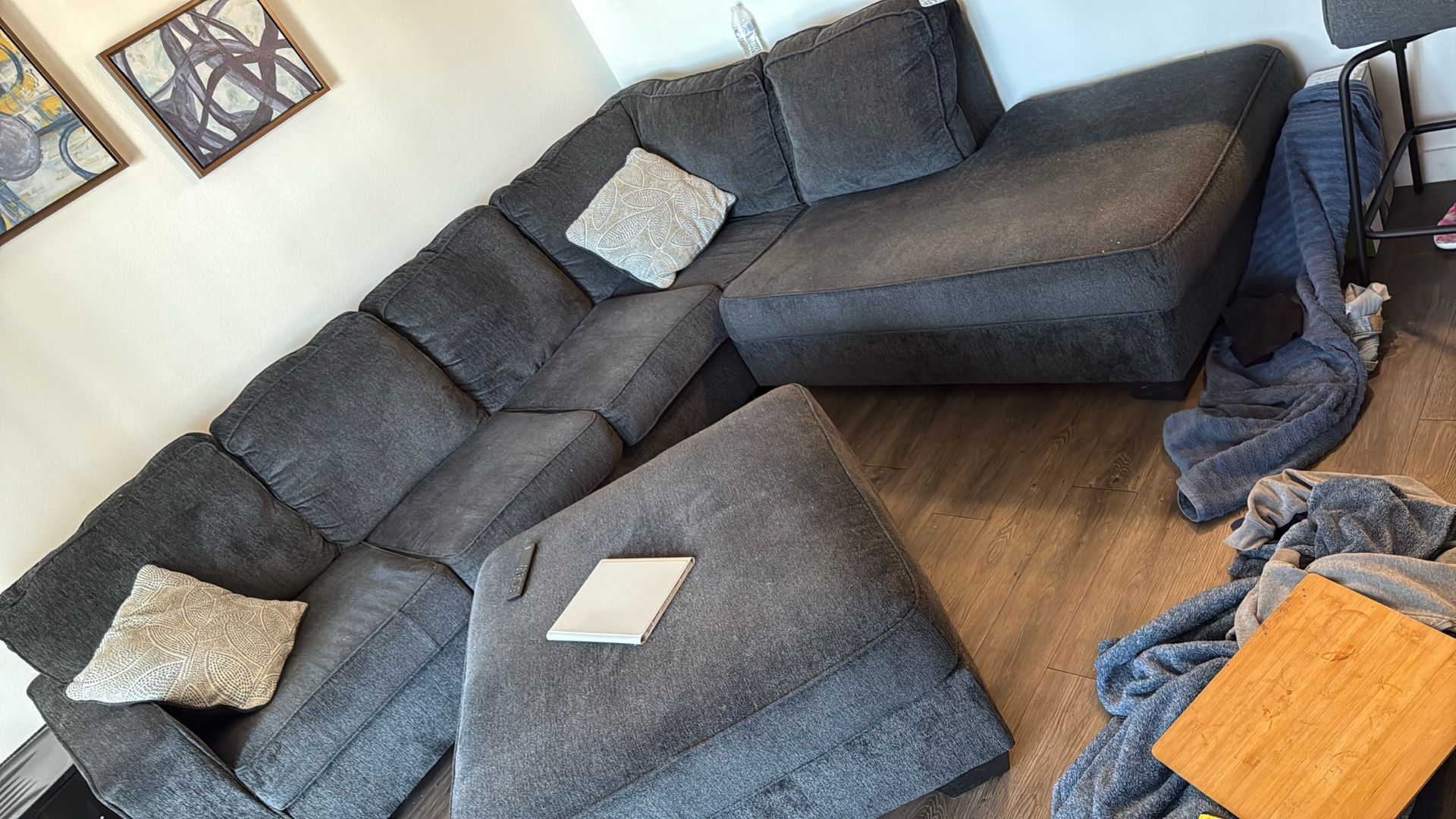 Couch Large L Shape Couch With Ottoman