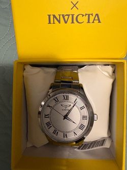 Invicta Stainless Steel Watch with Roman Numerals