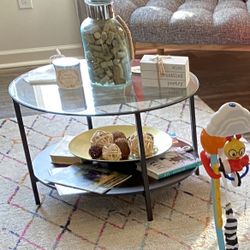 Coffee table, black-brown