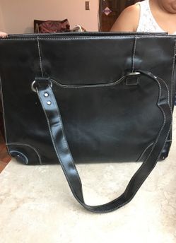 Leather laptop bag