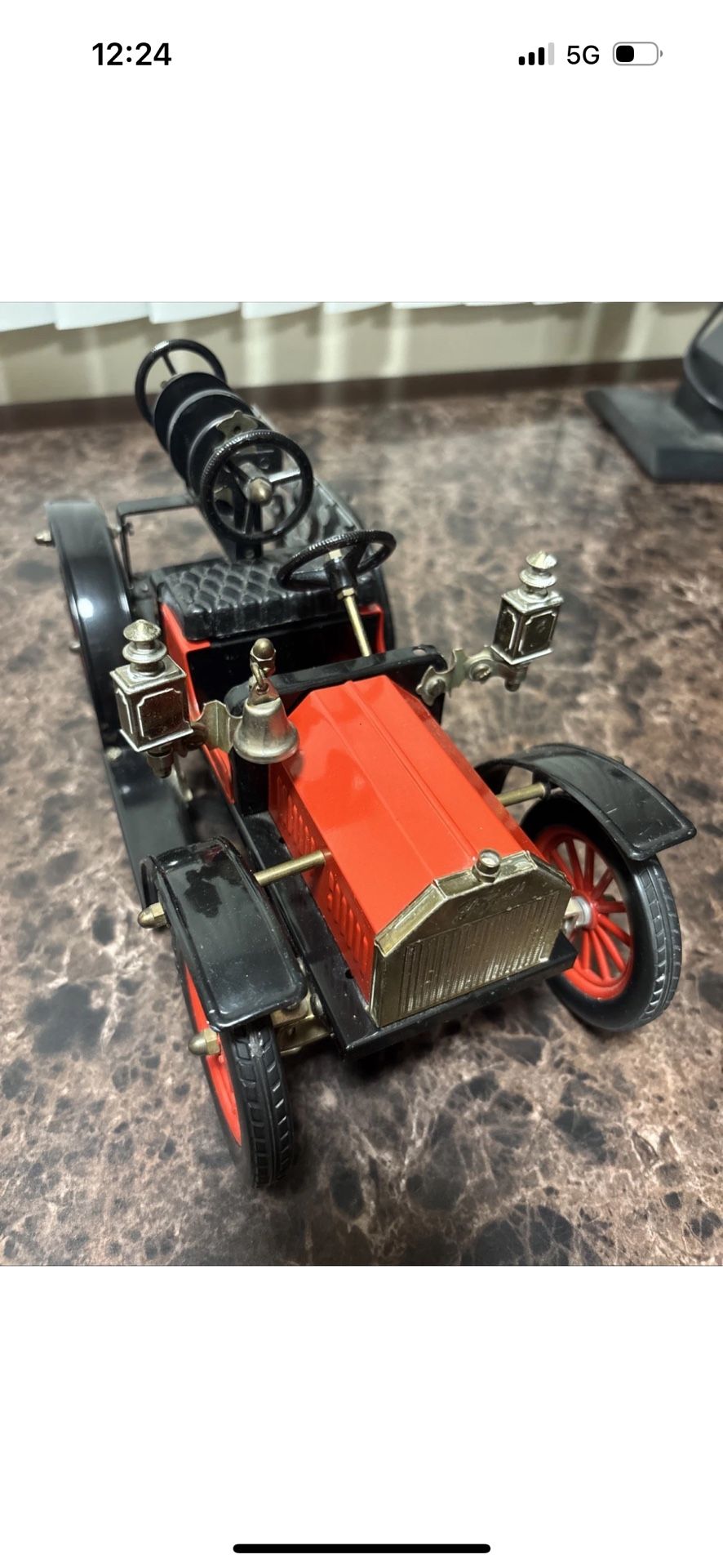 Vintage Jan Blenken JB Maxitoys Pressed Steel UK Ford Speedster