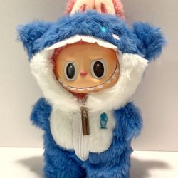 Labubu Clothes Adorable And Cute Blue Outfits For Have A Seat Labubu Plushies Pendants