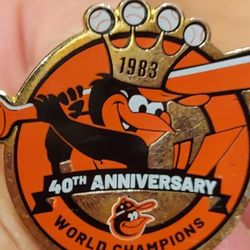 MLB 1983 Baltimore Orioles World Series Champion Souvenir Pin 1.25"