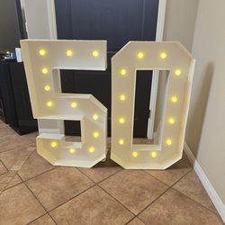 50 Large Numbers with Lights