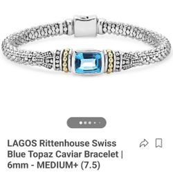 Lagos Bracelet With Blue Topez