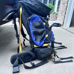 Kelty Coyote Unisex Blue Yellow Internal Frame Large Hiking Backpack Bag