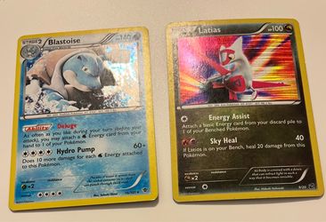 Holo Rare Blastoise & Latias Pokémon Cards MP