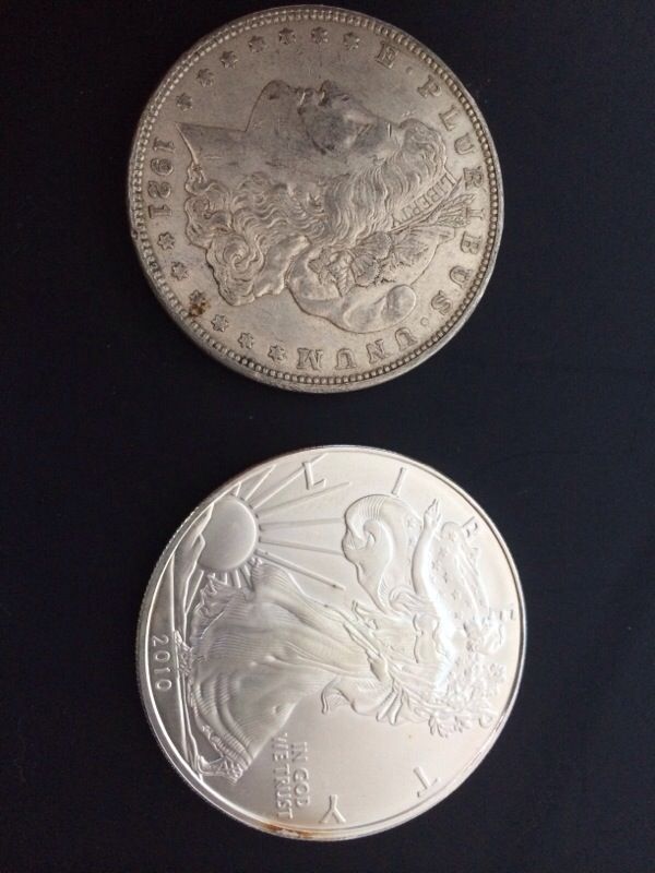Choice of $1 Silver Eagle or $1 Silver Dollar