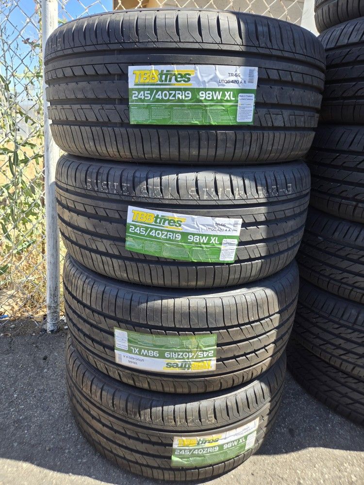 245 40 19 Vendo Set De Llantas NUEVAS De La Marca ✅️ TBB Tires 🏈