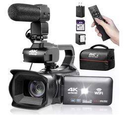 UHD 4k Video Camera Camcorder with 18X Di