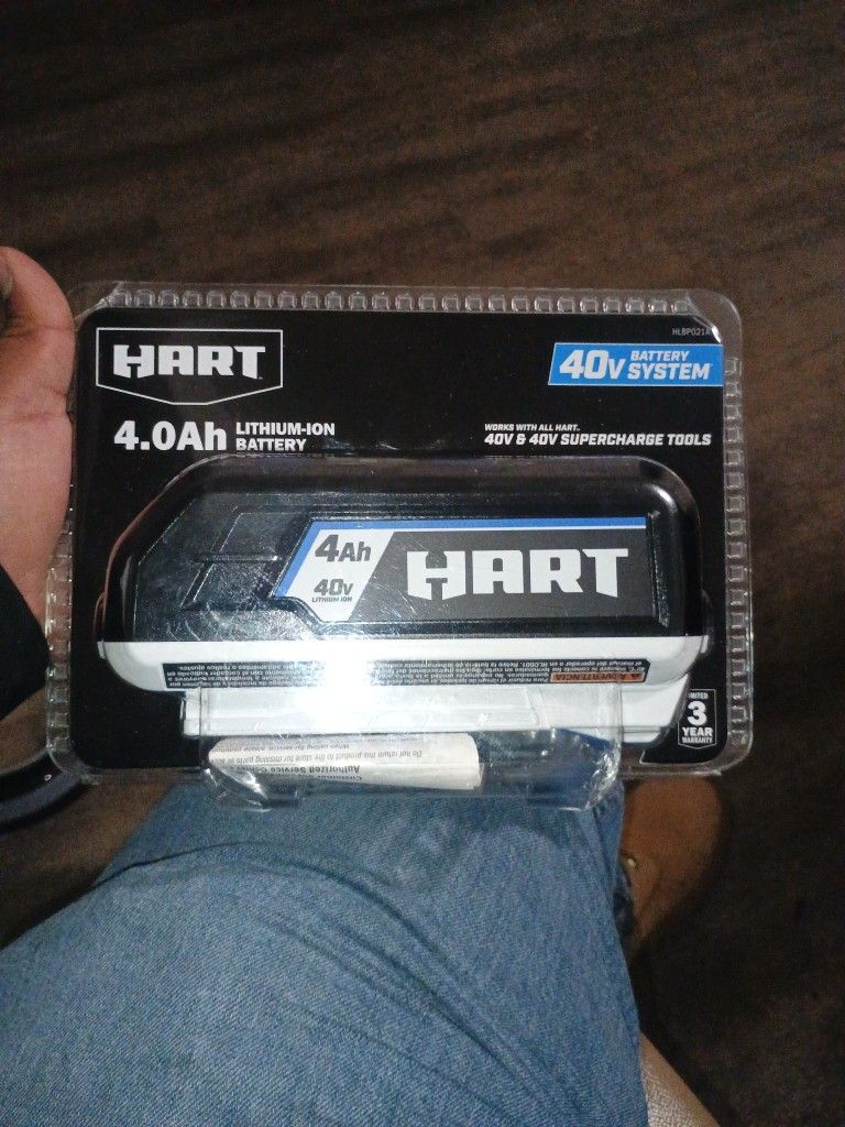 Hart 4 AH 40v Lithium battery