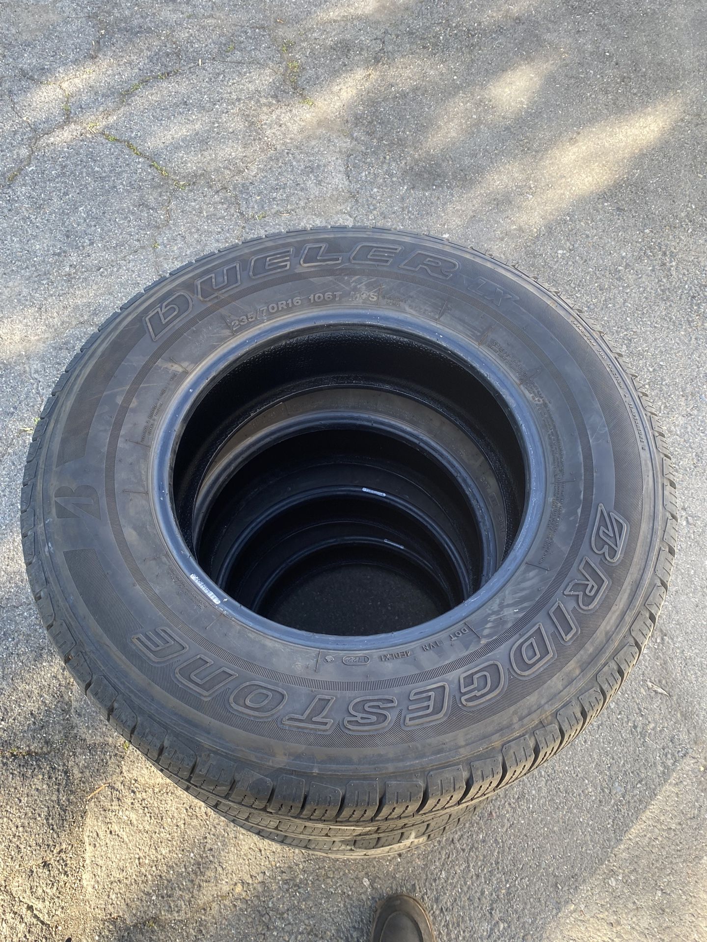 4 (New) Bridgestone Dueler LX Tires
