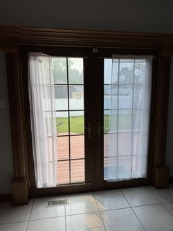 Sheer curtains 2 panels 54x68