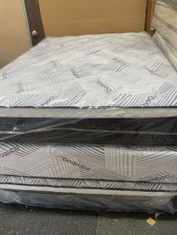 King Pillow Top Mattress Brand New Delivery Available For Extra Fee Depending On Location Message Me With Any Questions