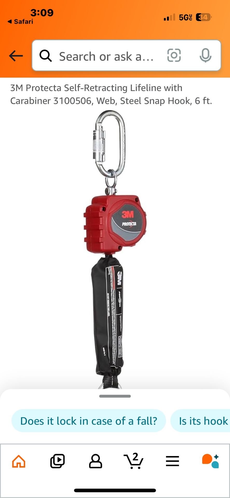 3M Protecta Fall Arrest System (yo-yo)