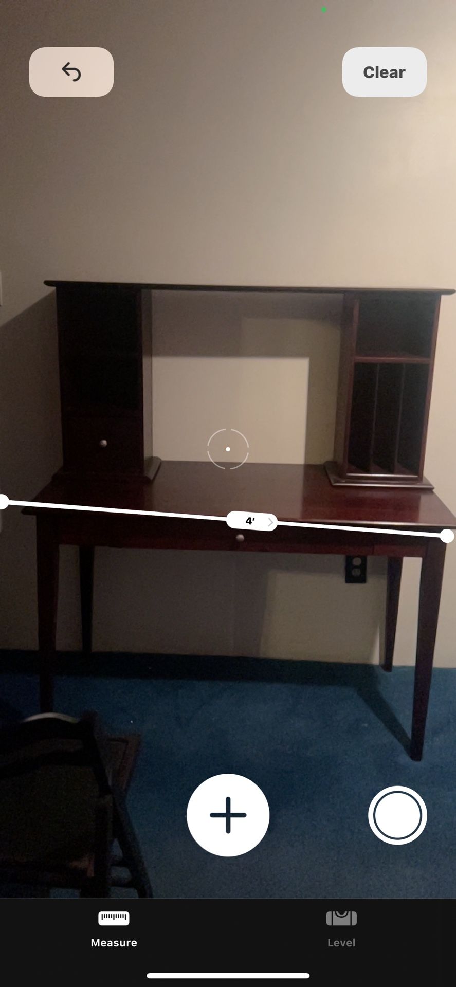 Dark Wood Computer Desk with Hutch and Chair – Excellent Condition