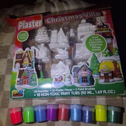 Brand New Christmas Ceramic Set To Paint