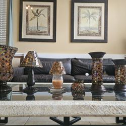 Party Lite Mosaic Candle Holders