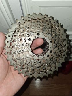 Old used cassette for geared bikes