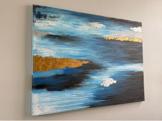 Blue painting
