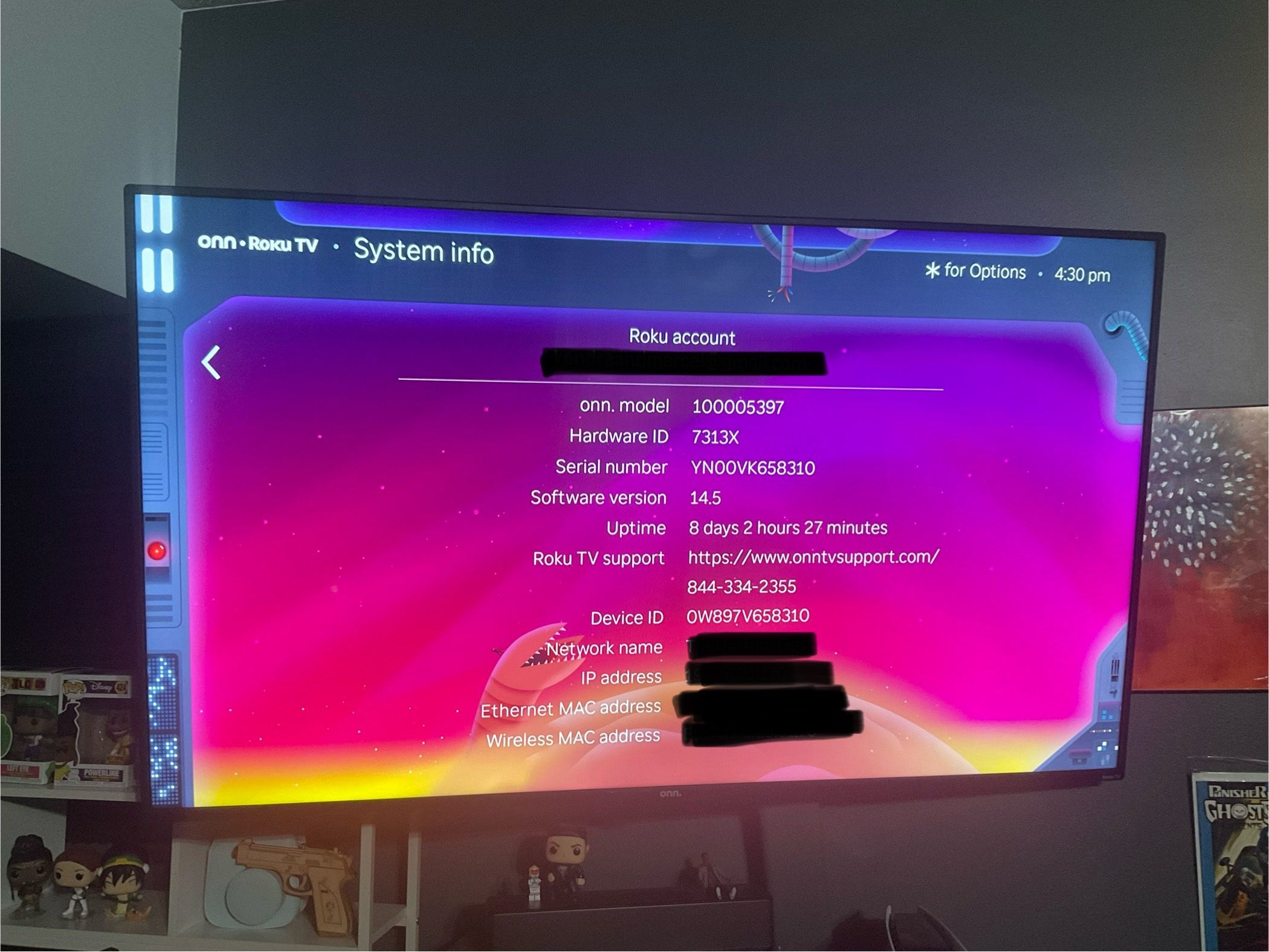 4K 65” ONN TV