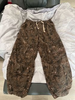 Brown Marble Print Jogger Pants