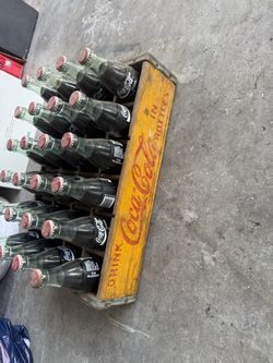 Vintage Coca-Cola Wood Crate 24 Bottles