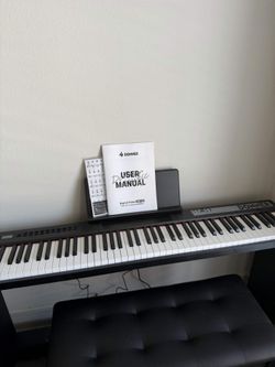 Donner 88-Key Digital Piano Keyboard - Great Condition with Power Adapter & Pedal