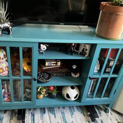 Teal TV Stand