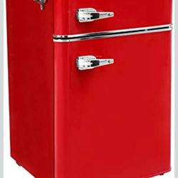 frgidare retro mini fridge red