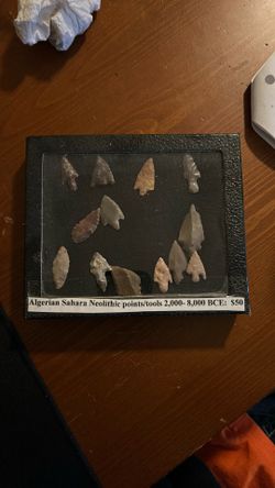 Neolithic Arrowheads from 2000-8000 BCE.