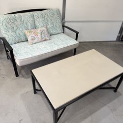 Patio Set, Rocker Bench and Coffee Table. -35ave & Glendale. 