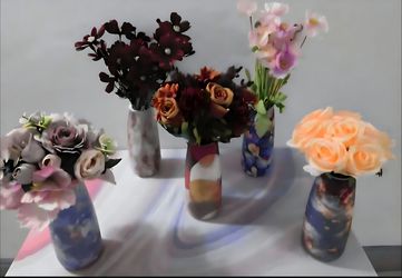 *** SPECIAL *** Ceramic Vases with Faux Floral Bouquets ($15 EACH) @ Lasting Creations
