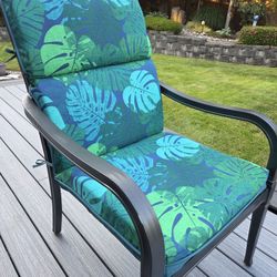 Outdoor Patio Chair Cushions, 6 Cushions $100 For All