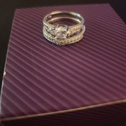 Size 10 Wedding Ring  Used Silver