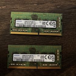 2x Samsung 8gb DDR4, 3200 MHz for Laptop(16gb Total) 