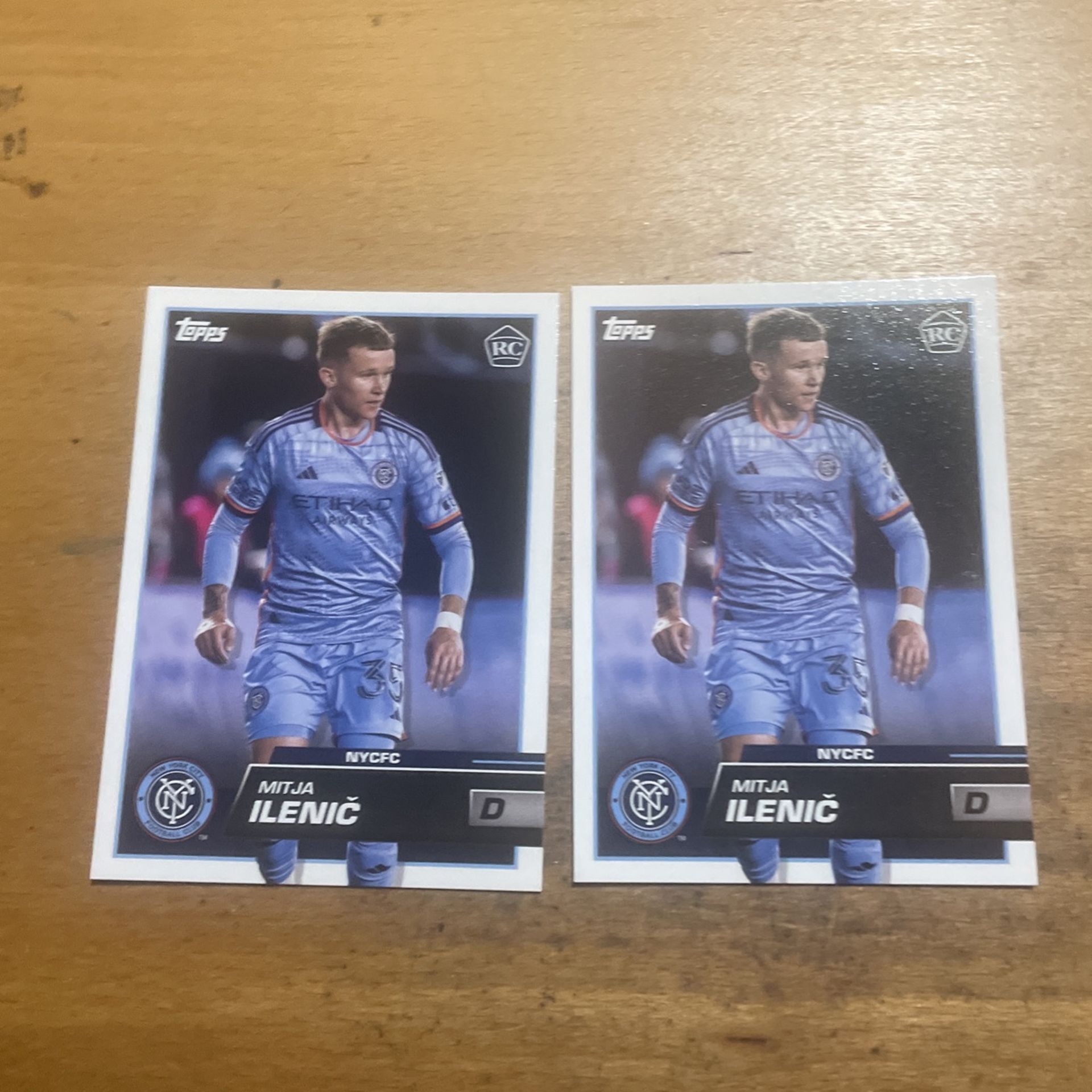 2023 TOPPS MLS MITJA ILENIC 2 CARD ROOKIE LOT