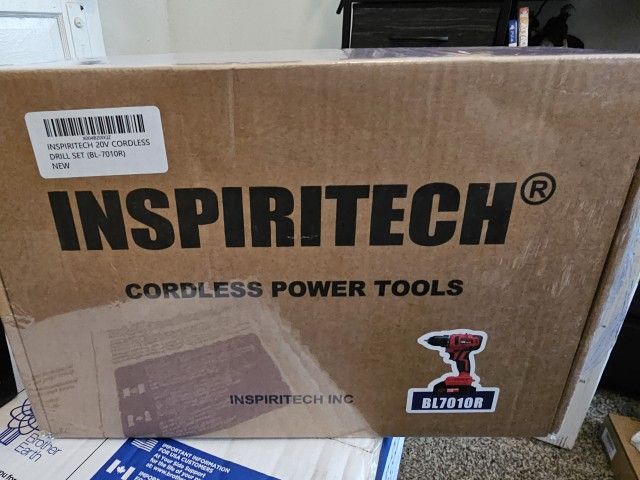 Brand New 20V Cordless Drill, Brushless Power Drill Set with 2 Batteries and Charger,