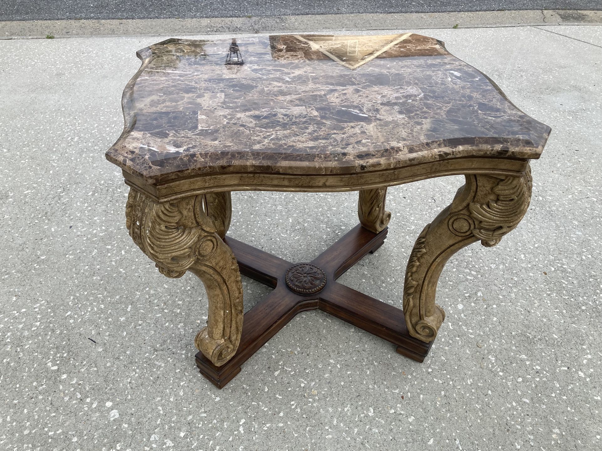 Marble Table Set