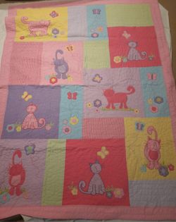 Little Girls Kitten Quilt