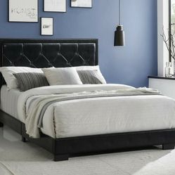 Black Bed With Mattress And Box . Brand new