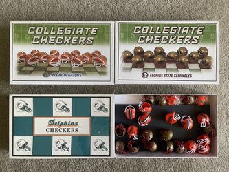 DOLPHINS, GATORS , SEMINOLES CHECKERS