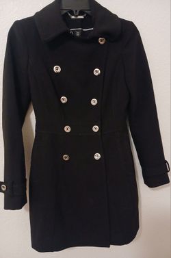 White House Black Market Women’s Black Mid Length Coat (Size XXS)Worn a Few times Like New $40 Pick up Mckinney