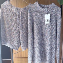 Bouclé knit cardigan / pullover