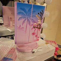 🔥NEW Barbie Impressions Vanity Hello Kitty Trifold LED Desk Mirror,  w/Lights, Touch Sensor Switch, Lighted Makeup Mirror w/ 2X & 3X https://offerup.