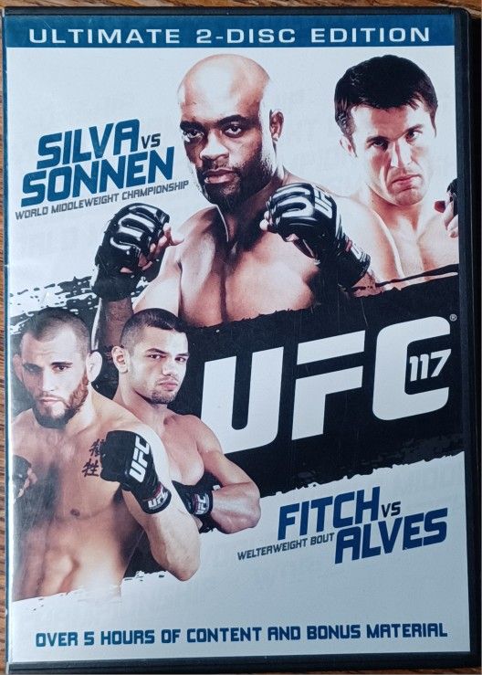 UFC 117 Silva Donnen 2 Disc DVD Set Hughes Fitch Alves