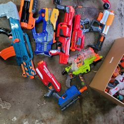 15 + Nerf Guns 