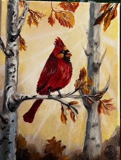 Painting Cardinal